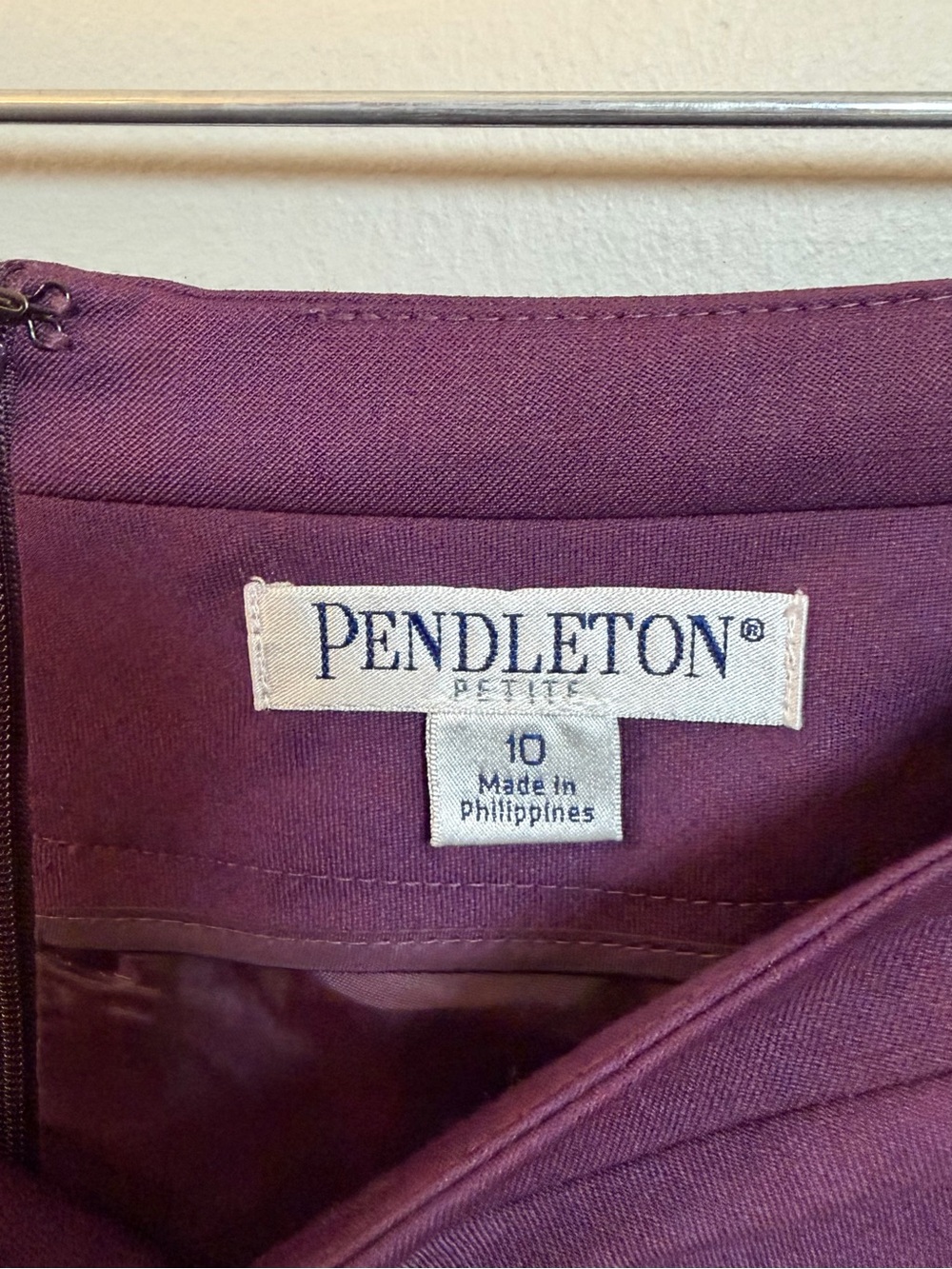 Pendleton Plum Pencil Skirt - Tailored Office Staple - Picture 7 of 8